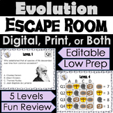 Evolution Activity: Biology Escape Room Digital (Science B