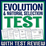 Evolution Test Assessment with Natural Selection MIDDLE SC