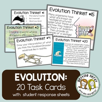 Preview of Evolution - Task Cards 