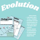 Evolution Workbook: Vocabulary, Guided Notes, and Review! 