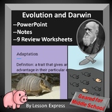 Evolution through Natural Selection -- PowerPoint, Notes, 