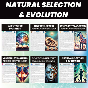 Preview of Evolution and Natural Selection Reading Comprehension Passages