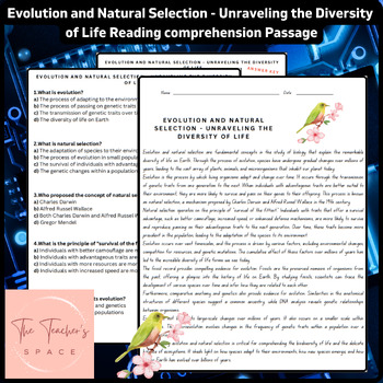 Preview of Evolution and Natural Selection - Unraveling the Diversity of Life Reading Com..