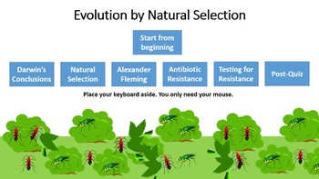 Preview of Evolution by Natural Selection Interactive Tutorial