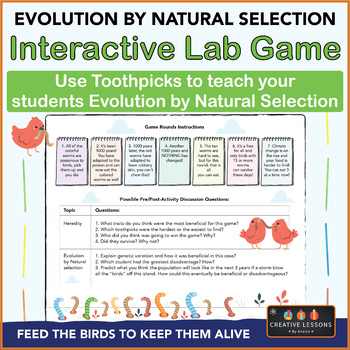 Preview of Evolution by Natural Selection Lab experiment | Toothpick Interactive Lab report