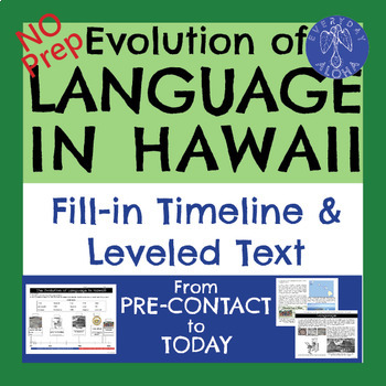 Preview of Evolution of Language in Hawaii: Fill-In Timeline for Hawaiian Studies SS.4.1.1