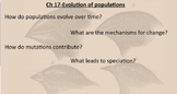 Evolution of Populations