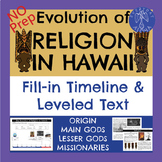 Evolution of Religion in Hawaii: Fill-In Timeline for Hawa