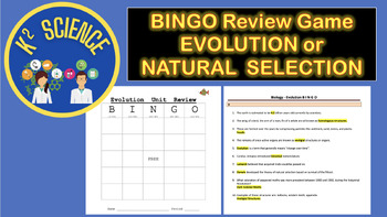Preview of Evolution or Natural Selection BINGO Review Game - Biology Classes