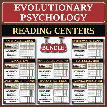 Preview of Evolutionary Psychology Series: Reading Centers Bundle
