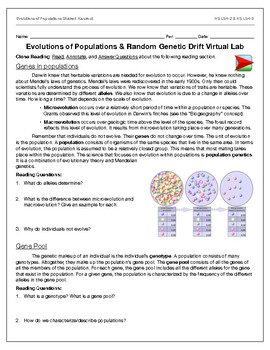 Virtual Lab Population Biology Worksheet Answers - Nidecmege