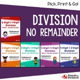 Long Division No Remainders, 4th Grade Long Division Worksheets 5th Grade, 6th