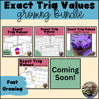 Preview of Exact Trig Values FAST GROWING Bundle
