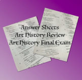 Exam Answer Sheets Art History Middle School Art High School Art