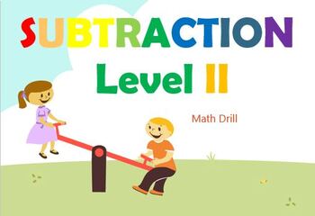 Preview of Exam Creation - Subtraction Level 2