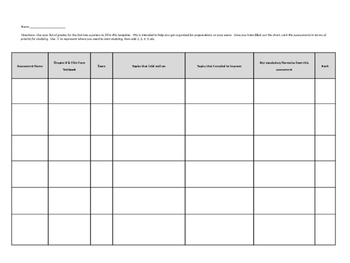 Semester Exam Review Templates for Students (3 for the price of 1!) by ...