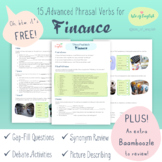 Advanced Finance Phrasal Verbs - Digital Speaking/Vocab Le