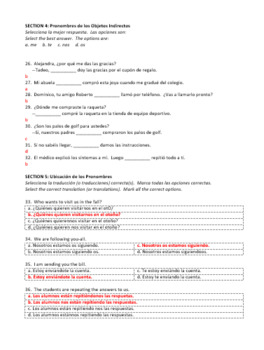 Examen Capitulo 3b Realidades 2 Sqd S Handouts And Lessons Tpt