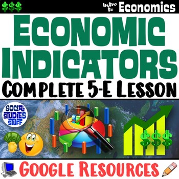 Preview of Examine Economic Indicators 5-E Intro Lesson | Compare World Economies | Google