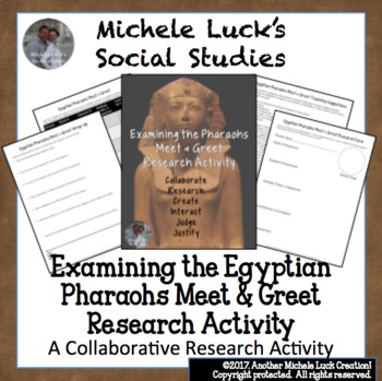 Preview of Examining Egyptian Pharaohs Meet and Greet Research Activity Egypt Pharaoh