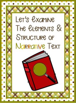 Preview of Examining Narrative Text Elements and Structures SMARTBOARD