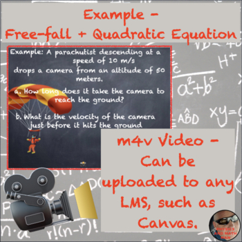 Preview of Example - Freefall (Acceleration due to Gravity) m4v Video
