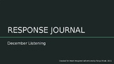 Example December Listening Response Journal