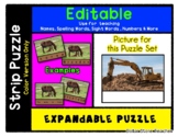 Excavator - Expandable & Editable Strip Puzzle w/ Multiple