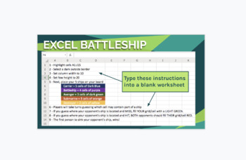 Preview of Excel Battleship