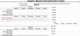 Excel Behavior Tracking Spreadsheet Token Economy Interven