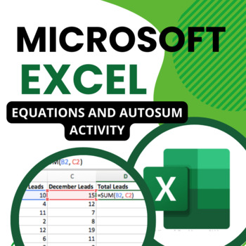 Preview of Excel Equations and AutoSum