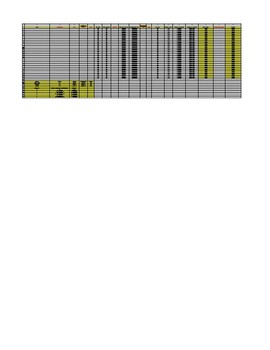 Preview of Excel Fitness Testing Grade Calculation and Tracking