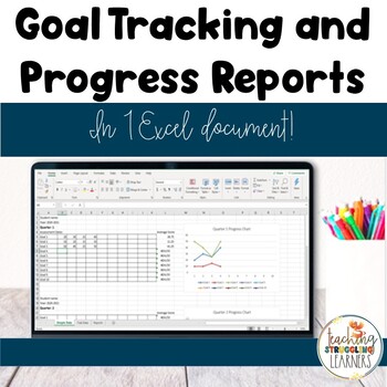 Preview of Special Education Goal Tracking and Progress Reports in Excel