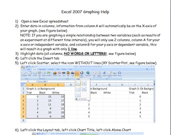 Preview of Excel Graphing Help