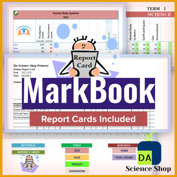 Preview of Excel MarkBook (Report Cards Included)