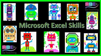 Preview of Excel Skills - Robots