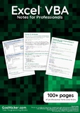 Excel® VBA Notes for Professionals book ( coding )
