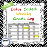 Weekly Grade Log for Students and Teachers