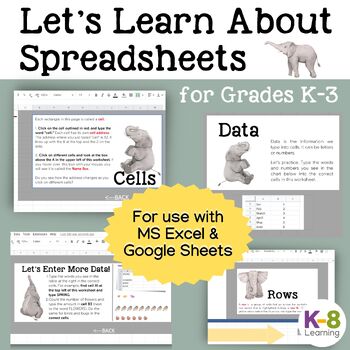 Preview of Let's Learn About Spreadsheets! (for Microsoft Excel)