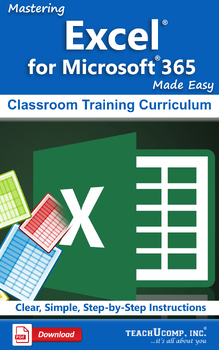 Preview of Excel for Microsoft 365 Classroom Training Curriculum
