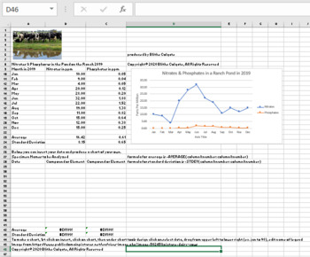 Preview of Excel spreadsheet for Agriculture