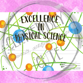 Preview of Excellence in Physical Science 2