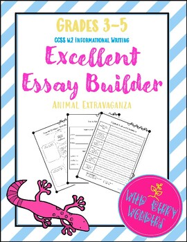 Preview of How to Write an Essay - Excellent Essay Builder- Animal Report