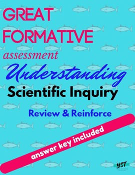 Preview of Excellent Formative Assessment - Understanding Scientific Inquiry