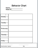 Excellent Weekly Behavior Chart