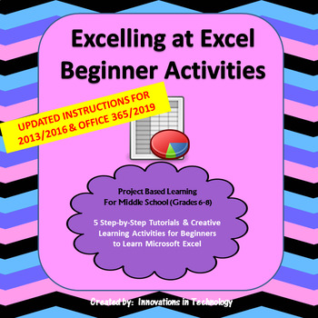 Preview of Excelling with Microsoft Excel - Beginner Activities | Distance Learning