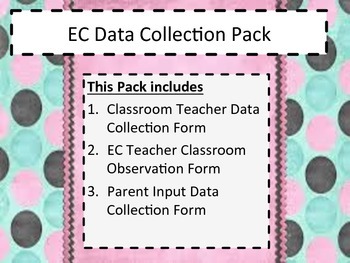 Preview of Exceptional Children's Teacher Data Collection Pack