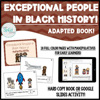 Preview of Exceptional People in Black History! Adapted Book *Digital or Hard Copy*