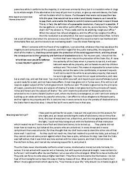civil disobedience essay by thoreau pdf