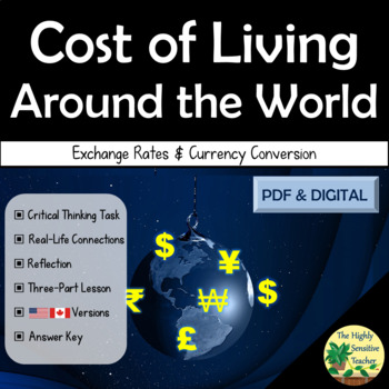 Preview of Exchange Rate & Currency Conversion Task | Cost of Living Around the World